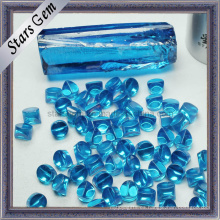 Precio bajo Aqua Blue CZ áspero / materia prima, Zirconia cúbico áspero